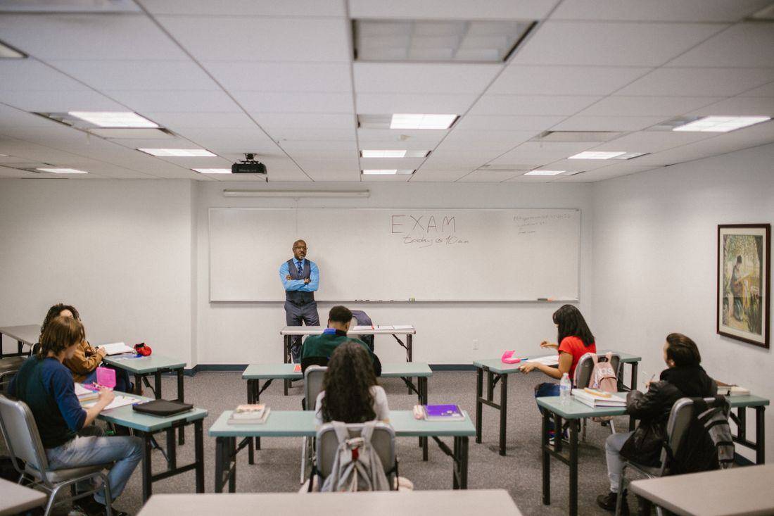 Mock exam in the hall