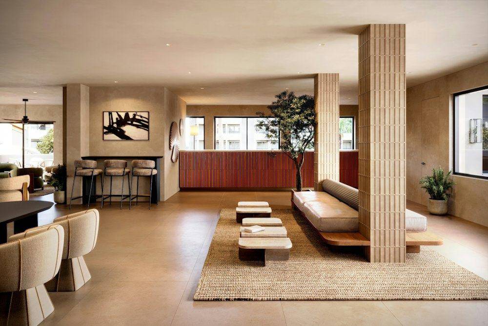 Suite with a lounge area
