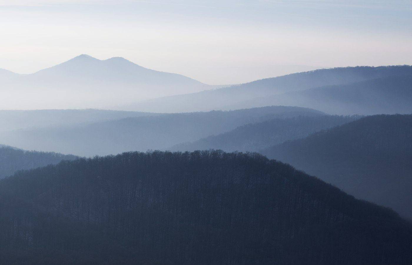 Hills at dusk