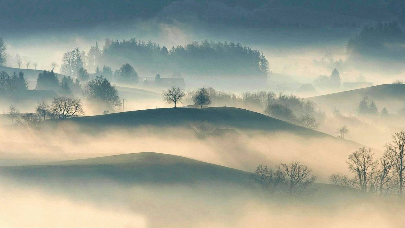 Mist over the hills