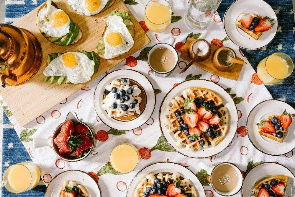 Pancakes with berries